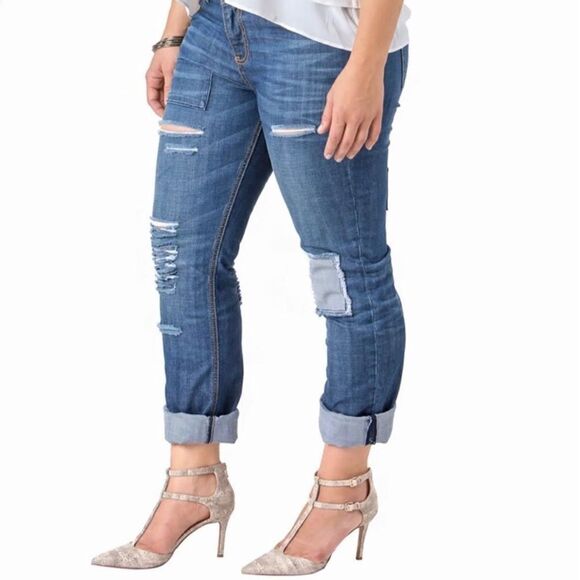 Boyfriend Jeans, NWT 22W - Picture 2 of 9